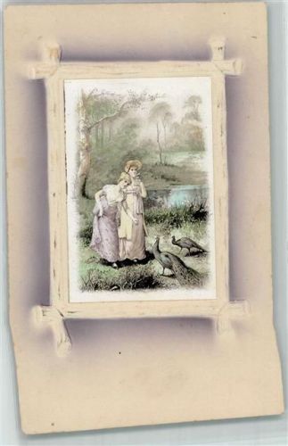1910 Frauen Fasane AK