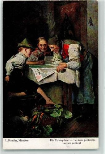 sign. L. Kandler , München Zeitungsleser Verlag NPG Nr. 642