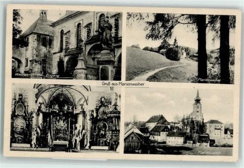 Marienweiher Wallfahrtskirche Eingang Inneres