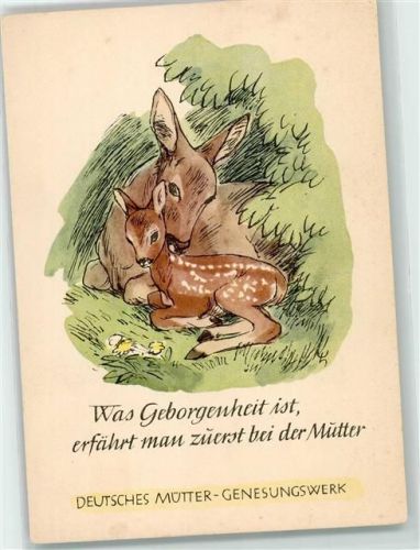 sign. Willi Harwerth Mütter Genesungswerk AK