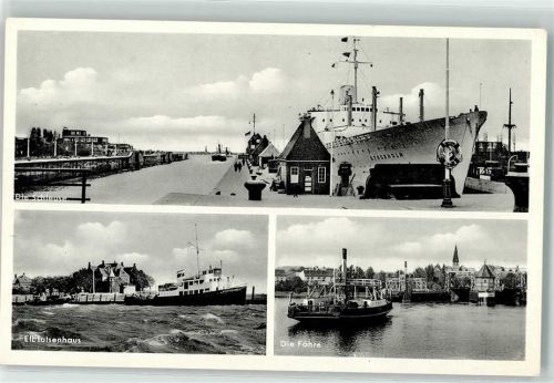Brunsbüttelkoog am Nord Ostsee Kanal Schleuse Fähre Elblotsenhaus Dampfer
