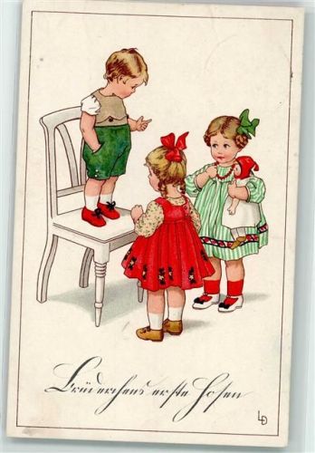Kinder Puppen Meissner u. Buch Serie 2299 AK