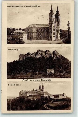 Vierzehnheiligen Wallfahrtskirche Staffelberg Schloss Banz