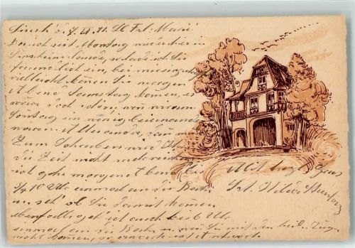 Sinsheim 1911 Ort handschriftlich
