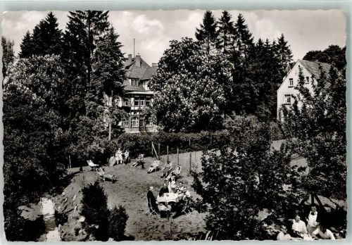 56457 W5438 Westerburg , Westerw - Gasthaus-Fremdenpension Zur guten Quelle Garten Liegestühle