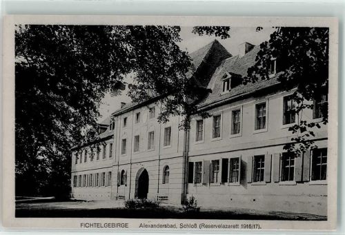 Bad Alexandersbad 1916 Schloß Reservelazarett 1916
