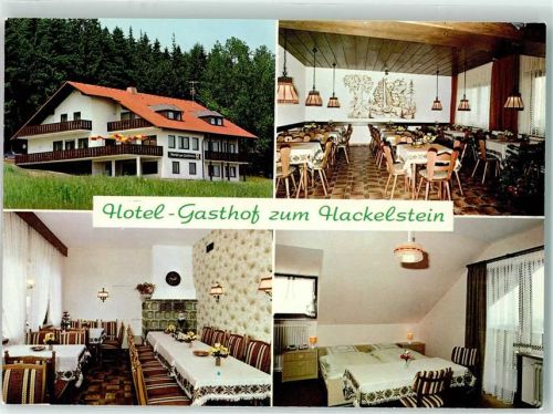 Fuchsmühl Hotel-Gasthaus zum Hackelstein Speisesaal Kachelofen Fremdenzimmer