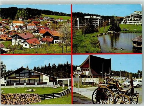 St. Englmar Droschkenwagen Gasthaus Berghofstuben Ententeich