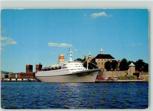 Oslo Norwegian America Line MS Vistafjord im Heimathafen
