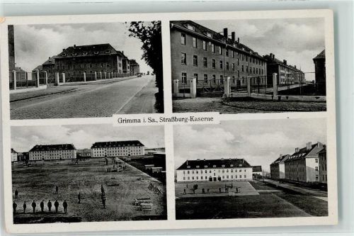 Grimma Straßburg- Kaserne WK II Stempel