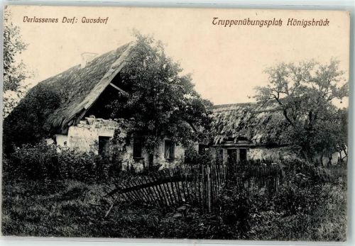 Königsbrück 1910 Truppenübungsplatz verlassenes Dorf Quosdorf