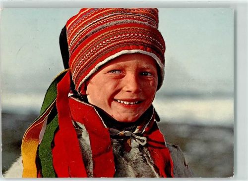 Nordkapp Samer Tracht Ort lt. Stempel