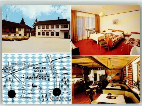 Eberstetten Gasthaus Müller Gastraum Fremdenzimmer Winter