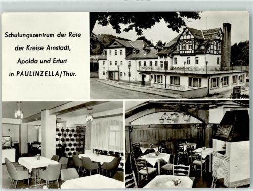 Paulinzella Schulungszentrum der Räte der Kreise Arnstadt Apolda Erfurt Kamin