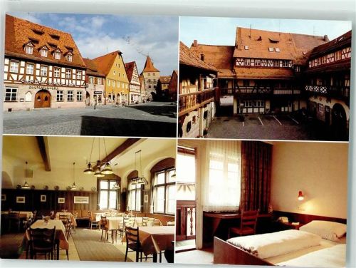 Lauf Gasthaus Zum wilden Mann Gastraum Gästezimmer Innenhof