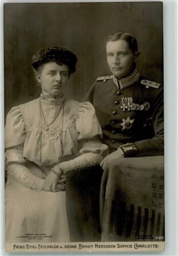 1906 Prinz mit Braut Sophie Charlotte