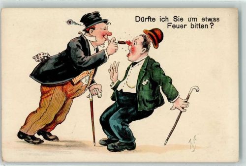 Trinker bittet um Feuer , Humor Verlag WS + SB Nr. 393