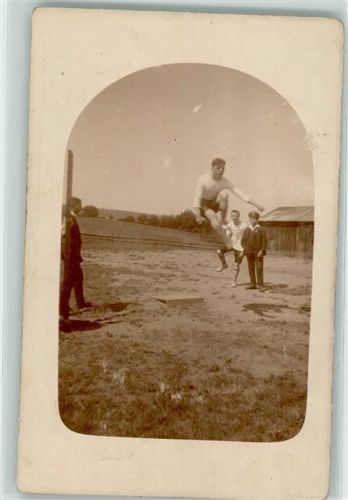 Hochsprung AK Leichtathletik 1920 Privatfoto AK