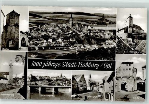 Nabburg 1000 jährige Stadt Obertor Dechanturm Friedhofkirche Brücke Marktplatz Unteres Tor