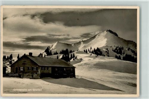 Kranzegg Grüntenalm Grünten Hüttenstempel