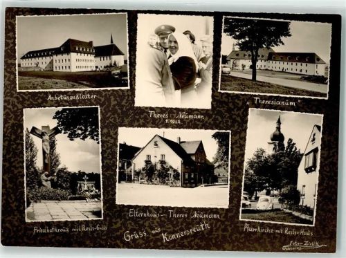 Konnersreuth Anbetungskloster Theresianum Theres Neumann Elternhaus Theres Neumann Friedhofkreut Resls Grab Pfarrkirche Resls Haus VW Käfer