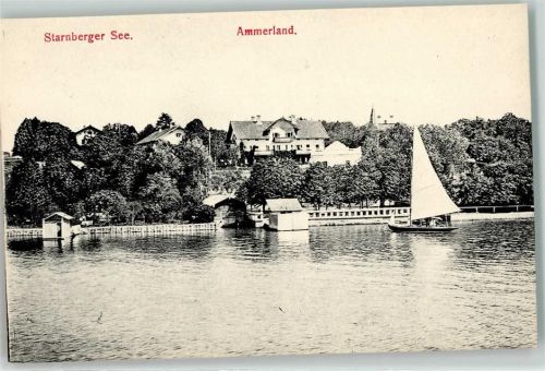 82541 W8190 Ammerland , Starnberger See - Segelboot