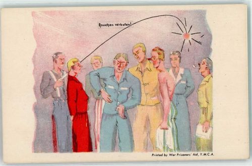 Printed by War Prisoners Aid. Y.M.C.A. Kriegsgefangenkarte
