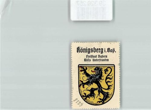 Königsberg Wappen Kaffee Hag ca. 1920-1940 Löwe