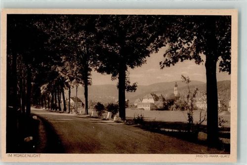 Bad Altheide Im Morgenlicht Straße Allee Kirche