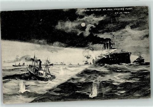 Russian Outrage on Hull Fishing Fleet Russisch-Japanischer Krieg 1904
