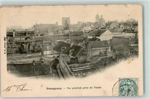 Beaugency Vue generale prise du Viaduc