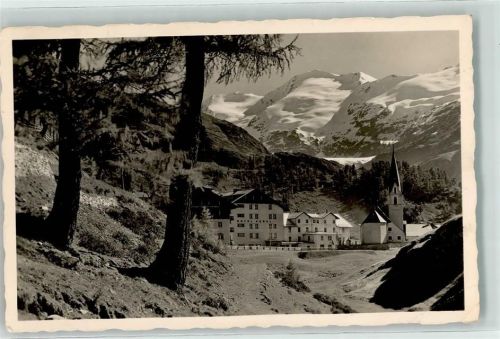 Obergurgl Hotel Gurgl Kirche 1930 m Gletscherhof Tirol Ötztaler Alpen Foto AK