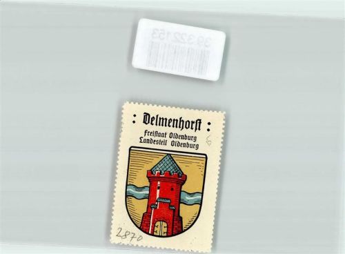 Delmenhorst Vignette Wappen Freistaat Oldenburg Landesteil Oldenburg
