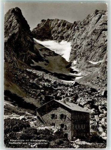 Blaueishütte Blaueisspitze Hochkalter Blaueisgletscher Hüttenstempel