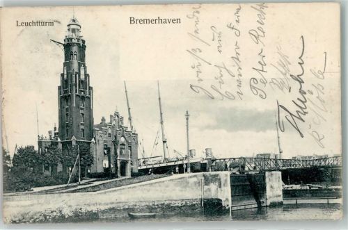Bremerhaven 1906 Leuchtturm