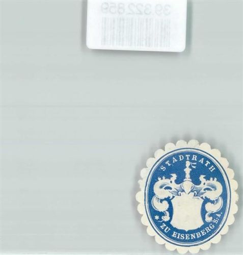Eisenberg Stadtrath Wappen Blau Weiß