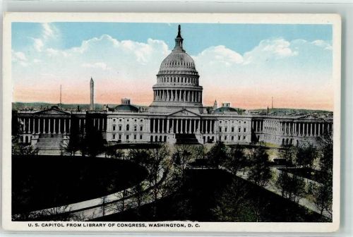 Washington D.C. U.S. Capitol from Library of Congress