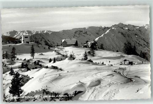 Maurach Winter Erfurter Hütte Achensee Hüttenstempel