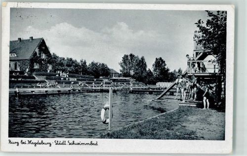 39288 O3270 Burg b Magdeburg - Städtisches Schwimmbad Bademode