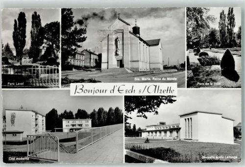 Esch an der Alzette Parc Laval Ste. Marie Reine du Monde Parc de la Ville Cite moderne Scole