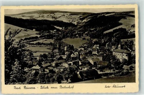 Bad Reinerz Blick vom Bahnhof Kirche