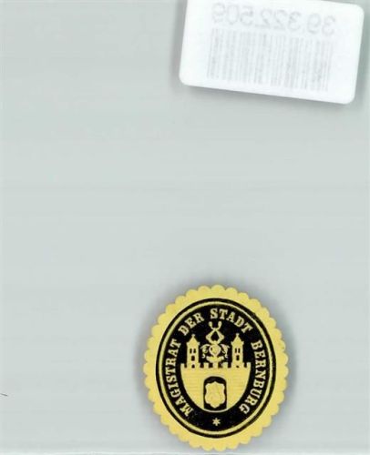 Bernburg Magistrat der Stadt Türme Schwarz