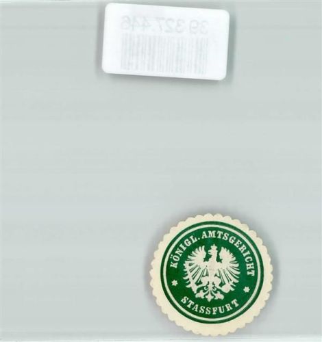 Straußfurt Königl. Amtsgericht Strassfurt