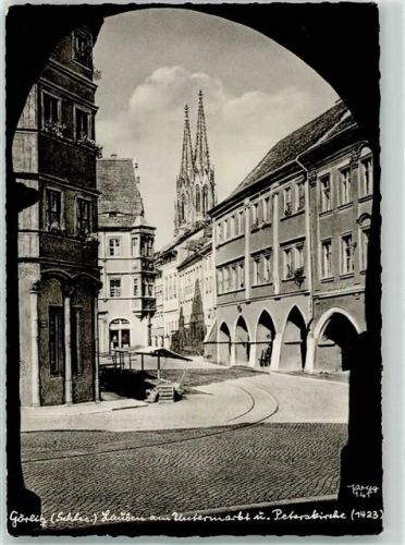 Görlitz Zgorzelisko - Lauben am Untermarkt u. Peterskirche