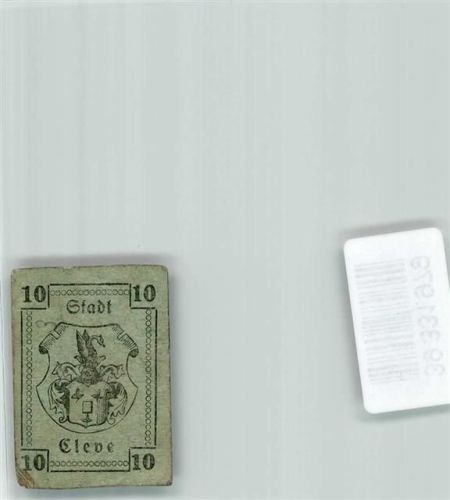 Cleve Notgeld Gutschein 10 Pfennig