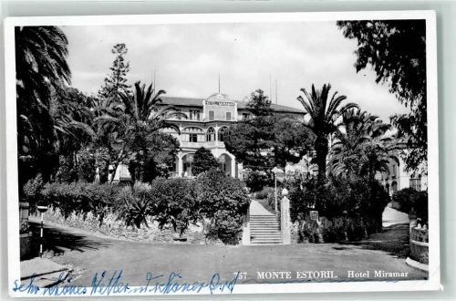 Estoril Monte Estoril Hotel Miramar Palmen Treppe