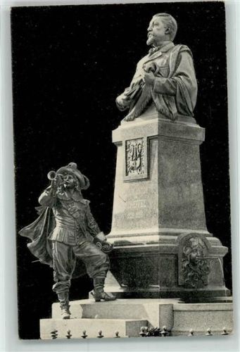 Bad Säckingen 1912 Scheffeldenkmal Trompeter