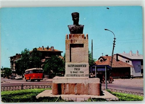 Bildhaukunst General Kazim Karabekir Statue Omnibus Auto