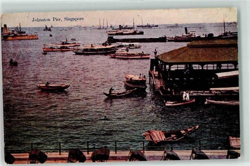 Singapore Johnston Pier Ruderboot Boot Schiff Hafen