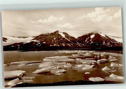 Svalbard Trinks Bildkarte Reihe 476 Bild 9 Treibeis